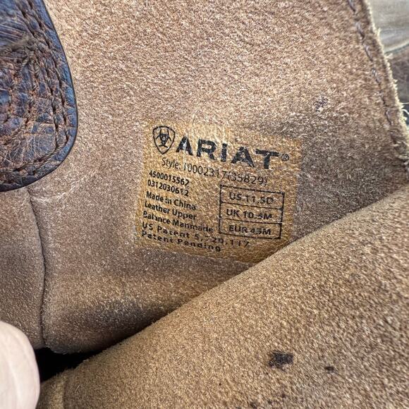 Ariat Rambler 1000231 Size 11.5 D Earth Brown Bomber Cowboy Western Boots main image 3